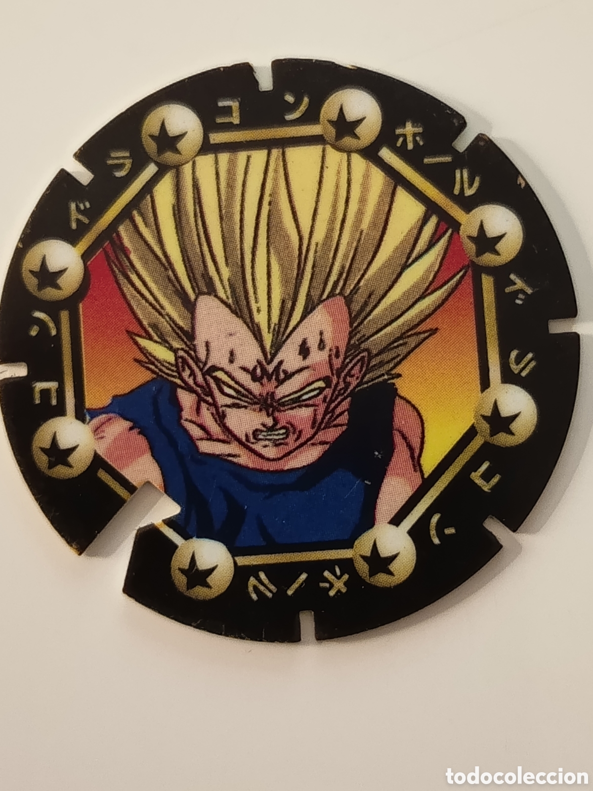 Collectable Antique Stickers: Mega Tazo Drag&oacute;n Ball 52 Vegeta