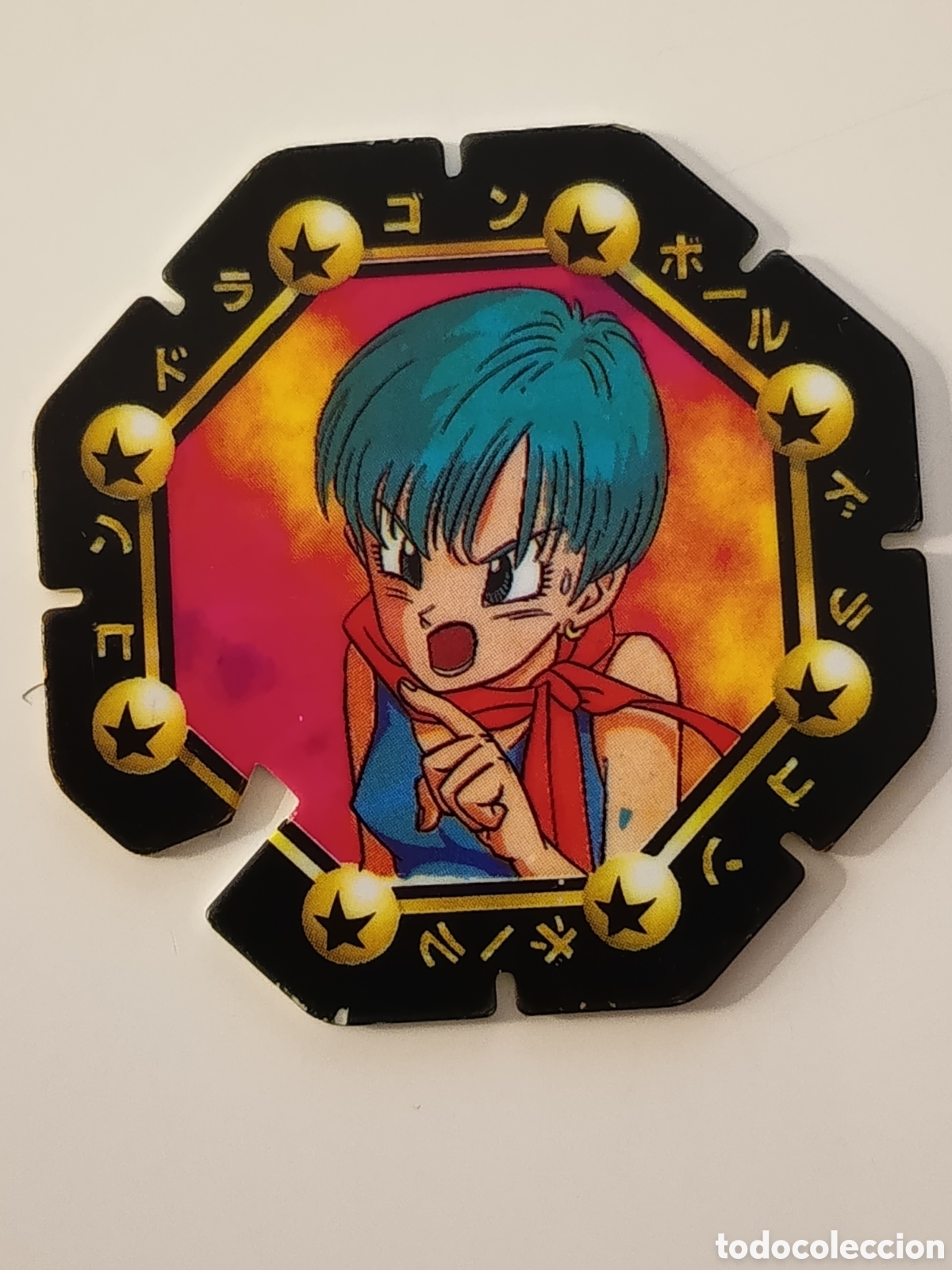 Collectable Antique Stickers: Mega Tazo Drag&oacute;n Ball 66 Bulma