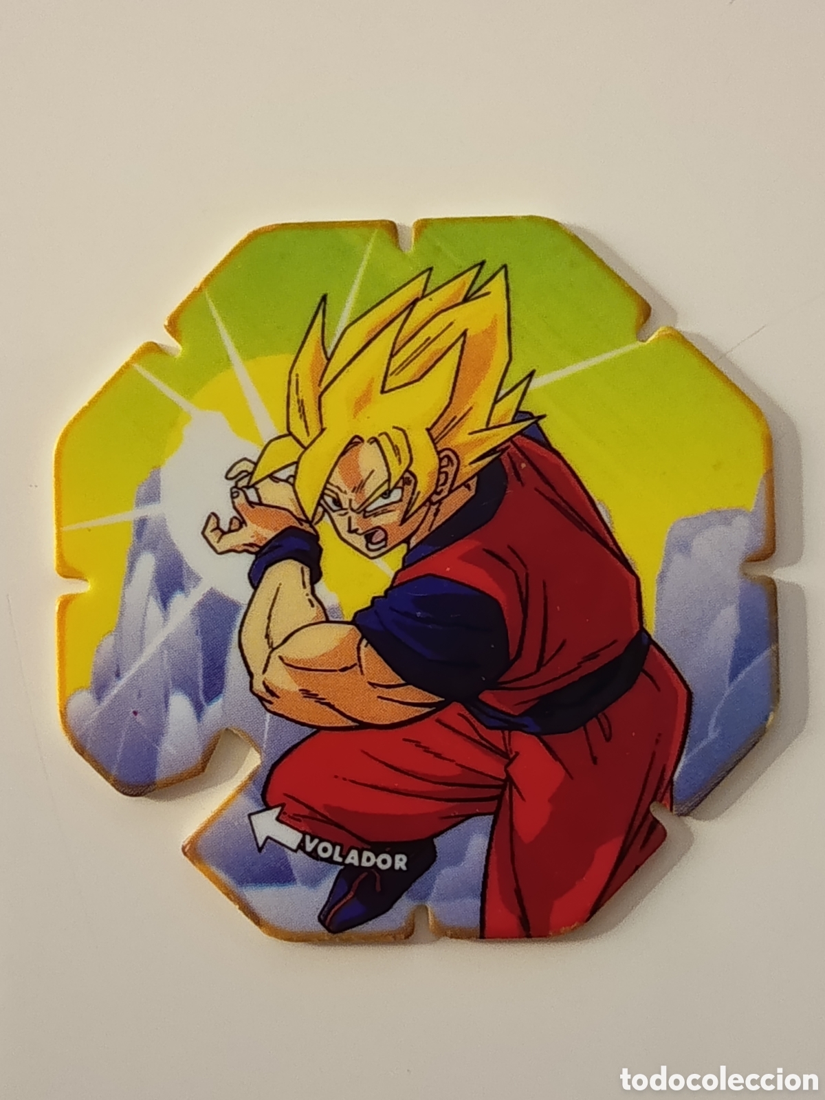 Coleccionismo cromos antiguos: Tazo octogonal drag&oacute;n ball 46 Son Goku
