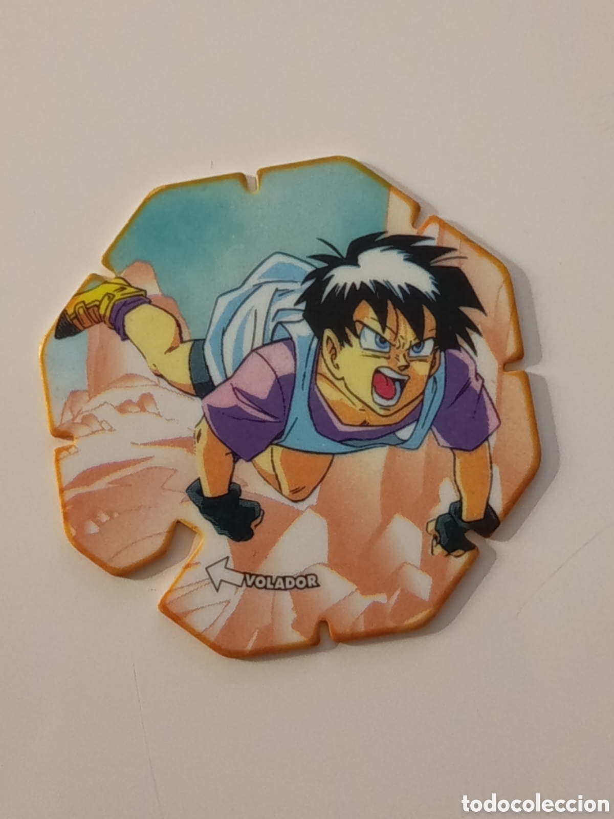 Coleccionismo cromos antiguos: Tazo octogonal drag&oacute;n ball 42 Videl