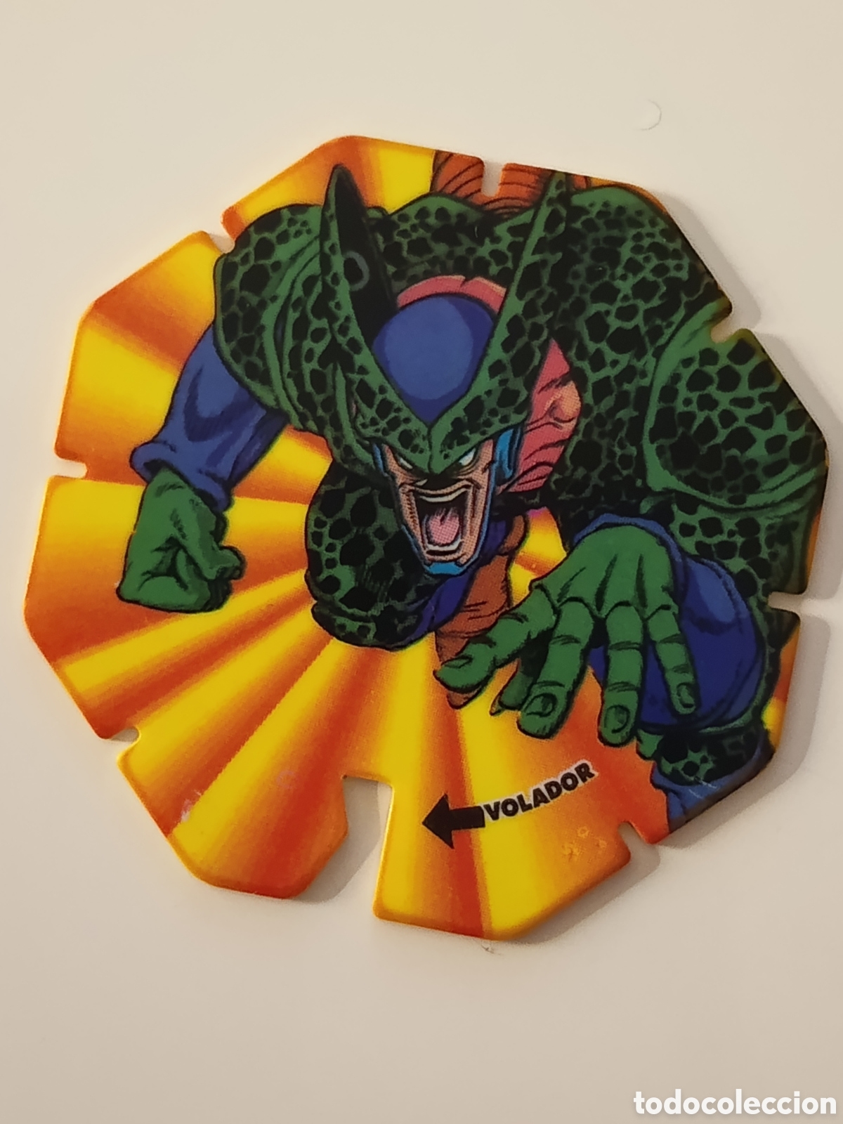 Coleccionismo cromos antiguos: Tazo octogonal drag&oacute;n ball 33 C&eacute;lula 2 fase