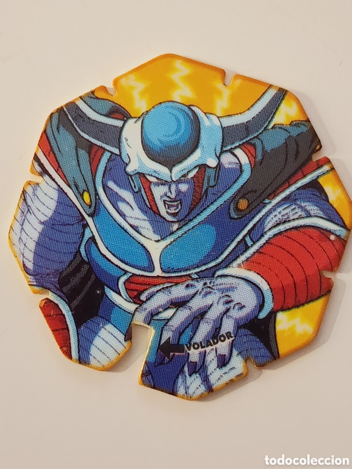 Coleccionismo cromos antiguos: Tazo octogonal drag&oacute;n ball 36 King Cold