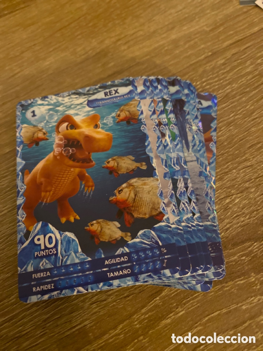 Coleccionismo cromos antiguos: LOTE CARTAS CROMOS GALLETAS DINASAURUS