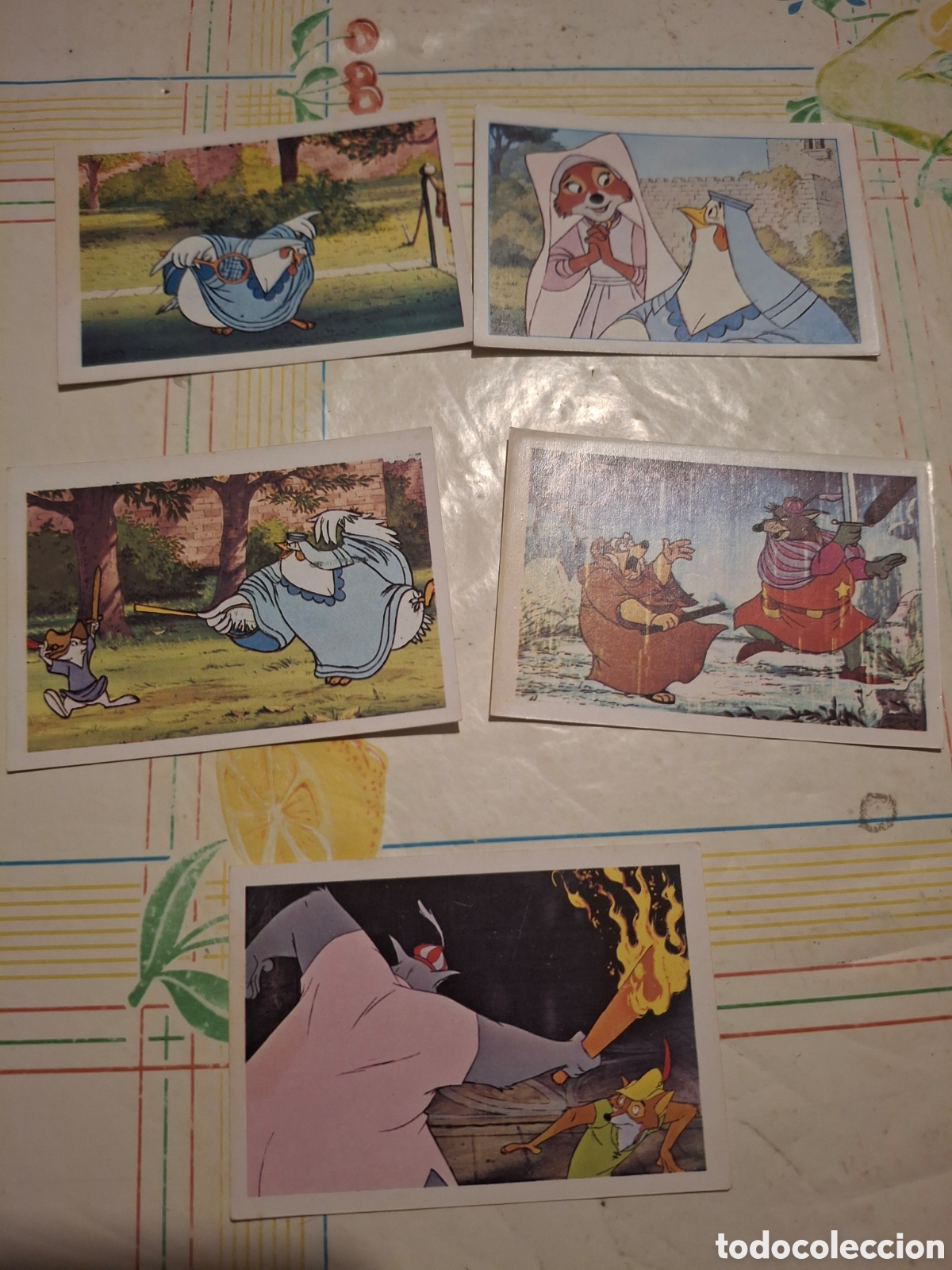 Coleccionismo cromos antiguos: Lote cinco cromos Robin Hood