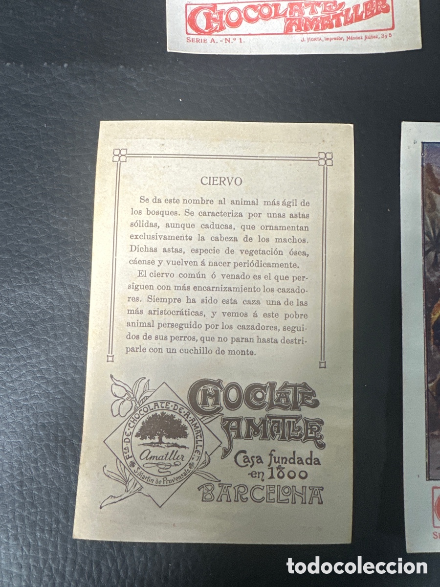 Coleccionismo cromos antiguos: CROMOS CHOCOLATE AMATLLER - Foto 2