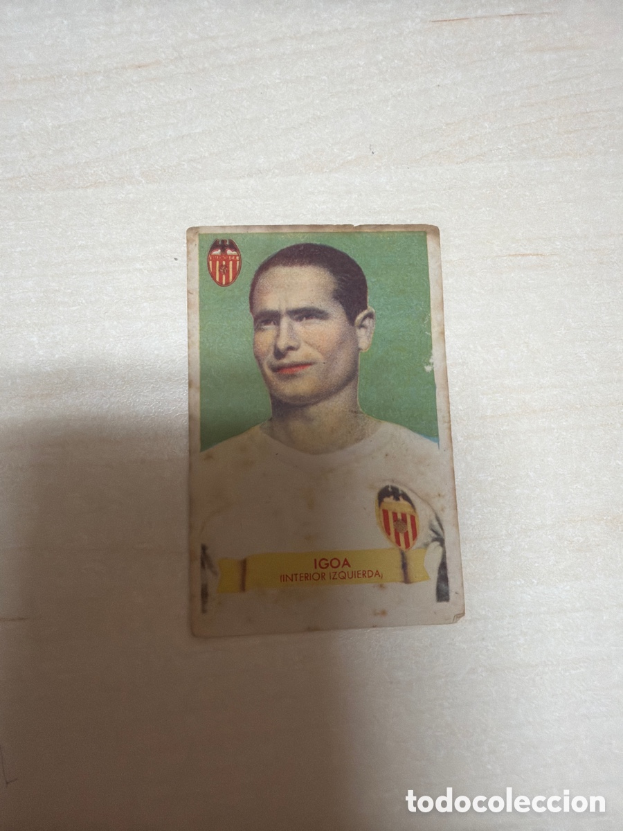 Coleccionismo cromos antiguos: F&uacute;rbol Bruguera 1949, Igoa, Valencia F. C.