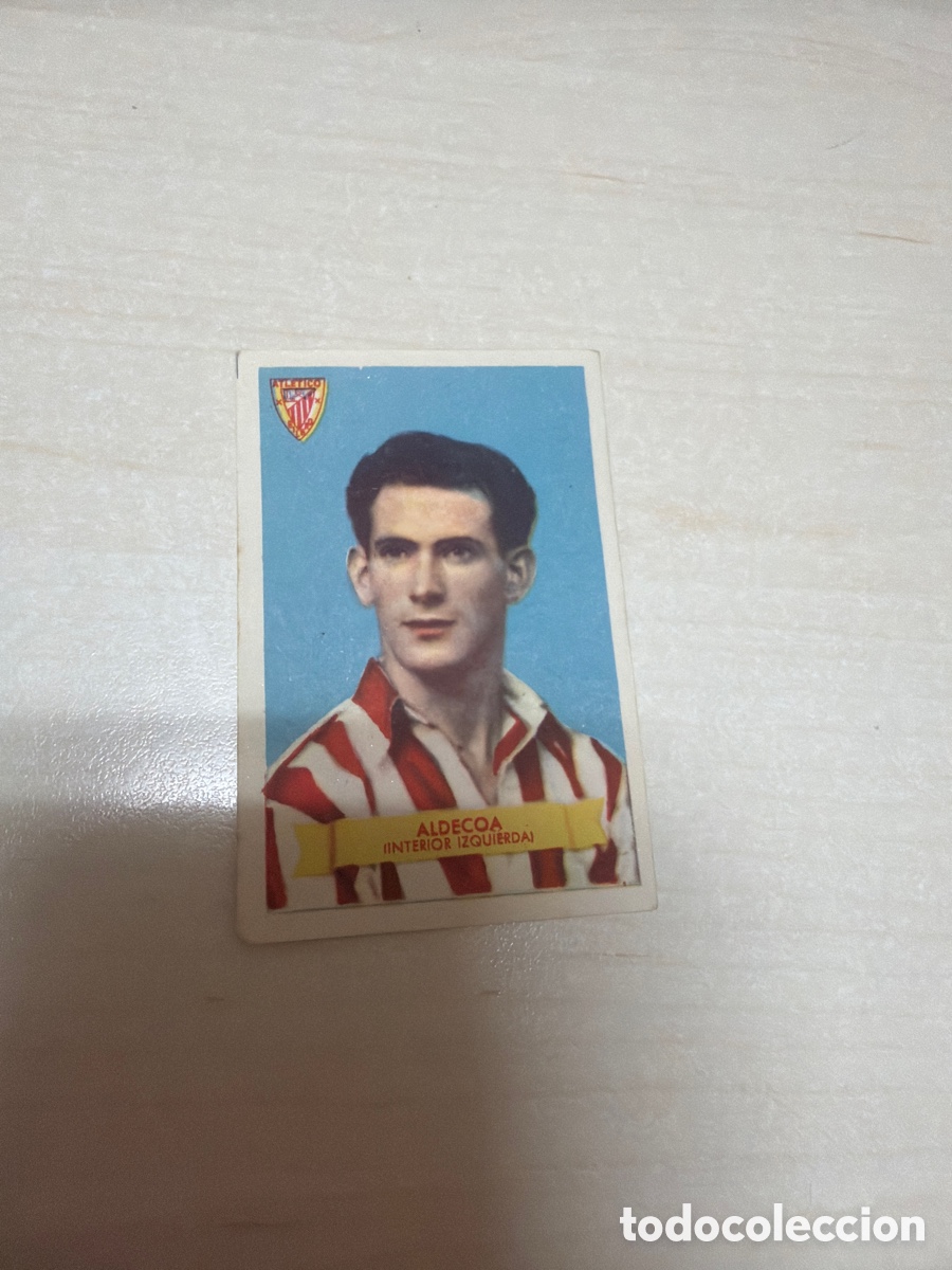 Coleccionismo cromos antiguos: F&uacute;tbol Bruguera 1949, Aldecoa, Athletic Club / Athletic Club de Bilbao.