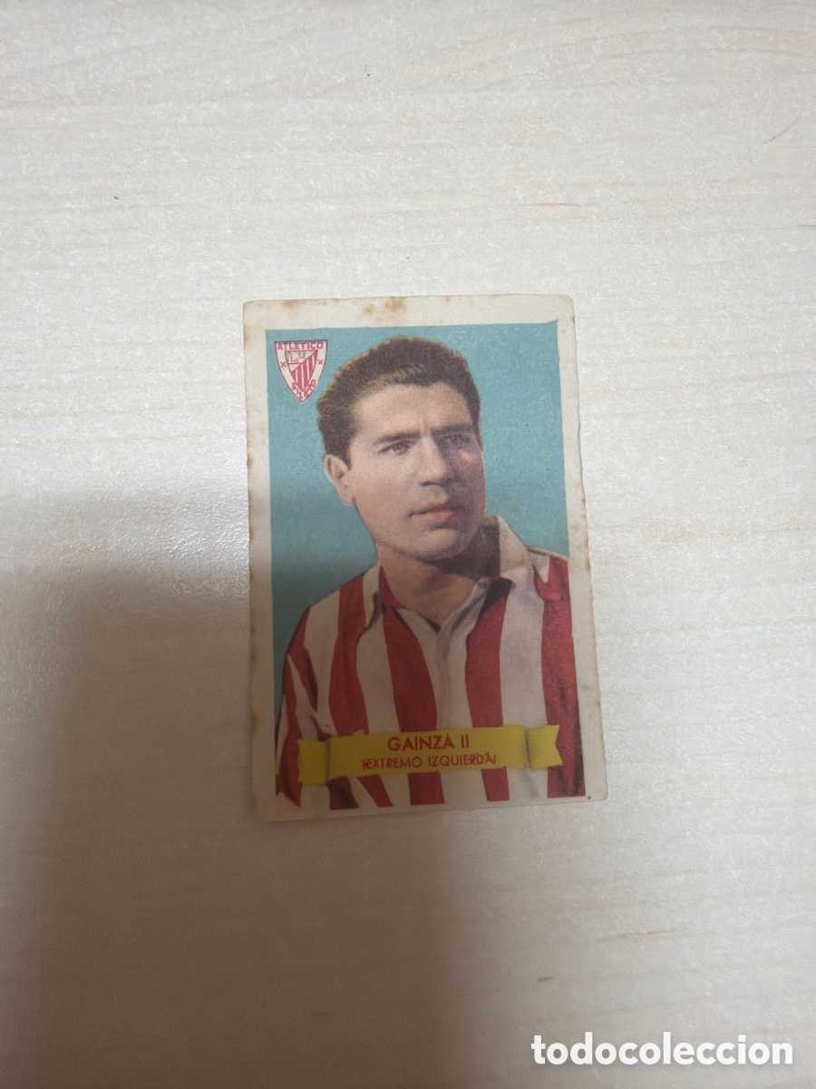Sammeln alte Sammelbilder: F&uacute;tbol Bruguera 1949, Gainza II, Athletic Club / Athletic Club de Bilbao.