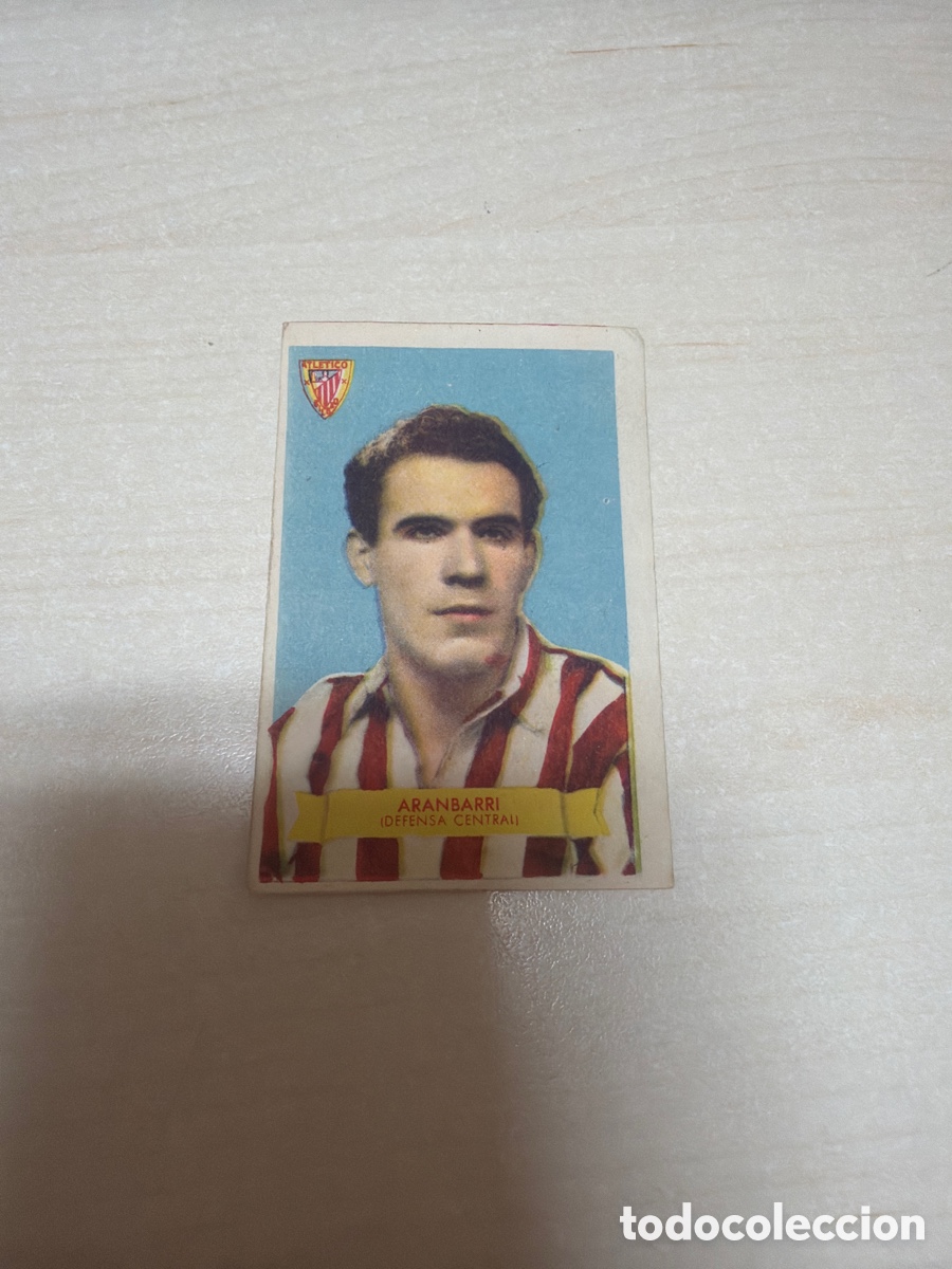 Sammeln alte Sammelbilder: F&uacute;tbol Bruguera 1949, Aranbarri, Athletic Club / Athletic Club de Bilbao.