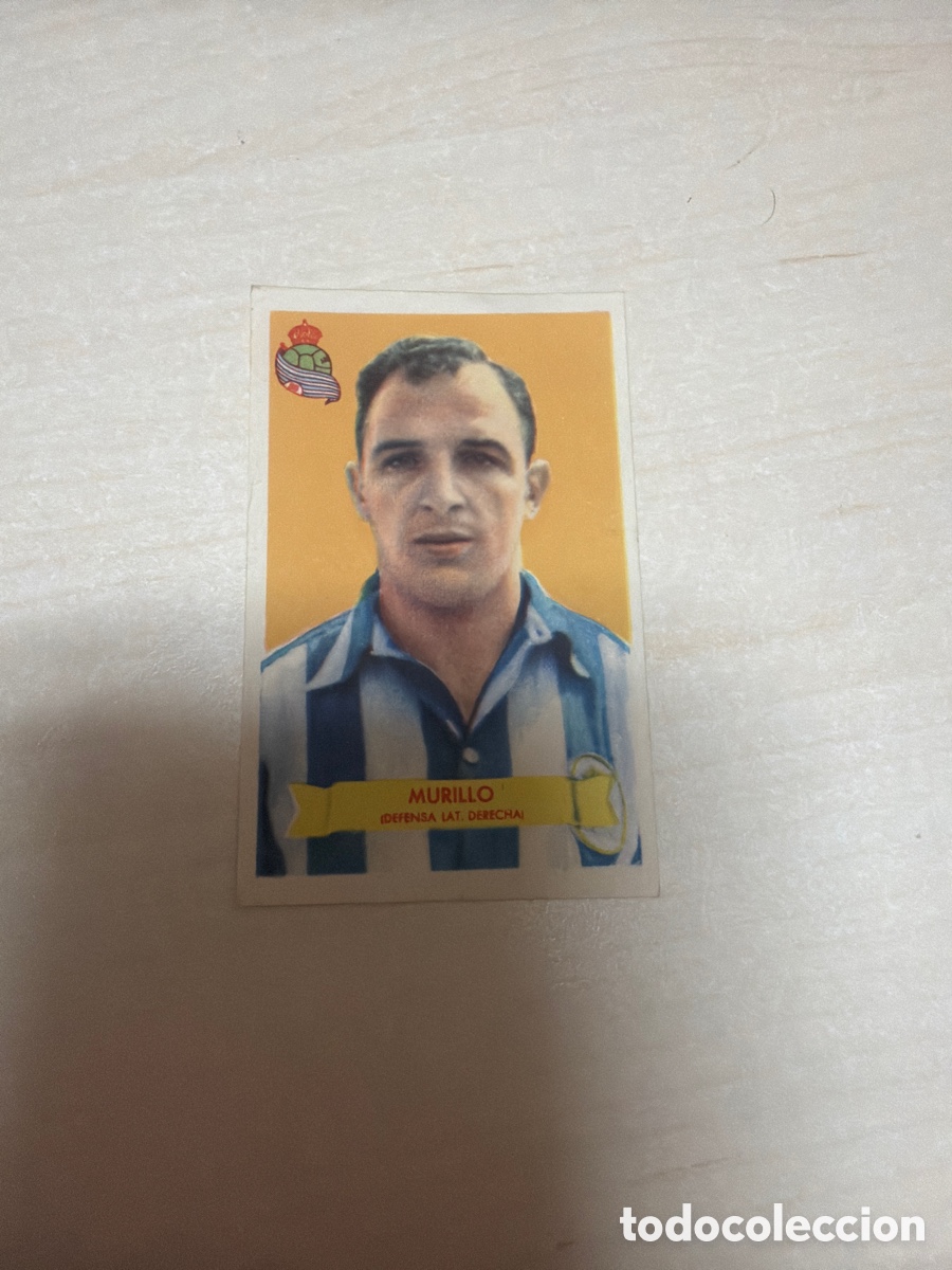Coleccionismo cromos antiguos: F&uacute;tbol Bruguera 1949, Murillo, Real Sociedad de F&uacute;tbol.