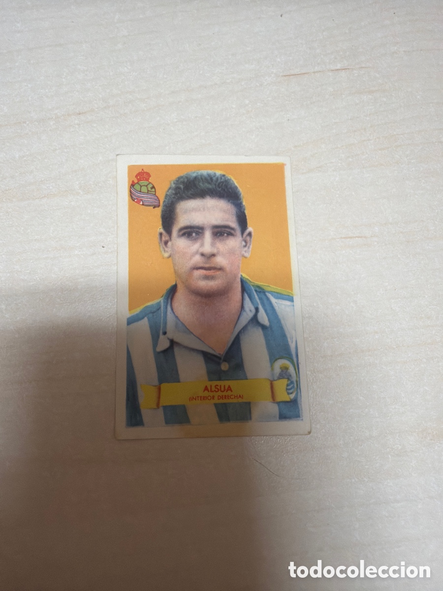 Coleccionismo cromos antiguos: F&uacute;tbol Bruguera 1949, Alsua, Real Sociedad de F&uacute;tbol.