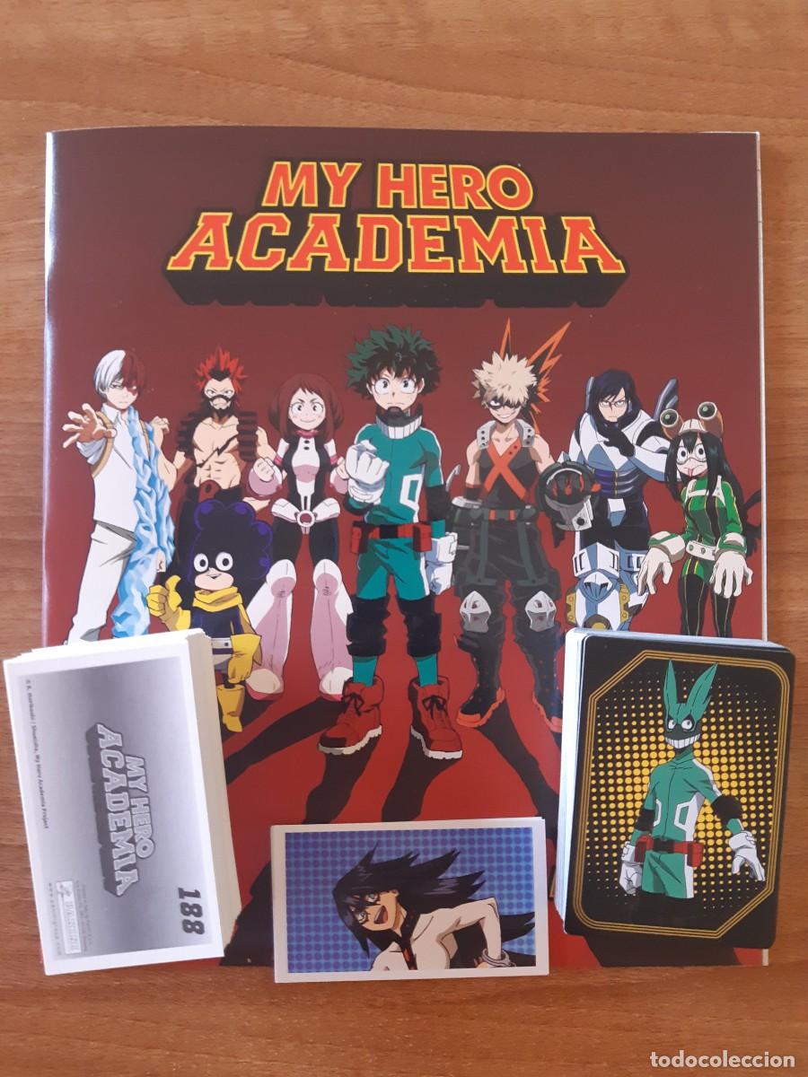 Coleccionismo cromos antiguos: COLECCION COMPLETA 250 STICKERS Y CARDS MAS ALBUM VAC&Iacute;O PLANCHA MY HERO ACADEMIA PANINI 2024. NUEVOS