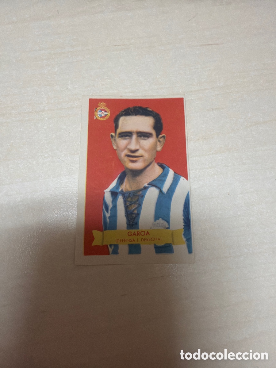 Coleccionismo cromos antiguos: F&uacute;tbol Bruguera 1949, Garcia, R. C. Deportivo de La Coru&ntilde;a.