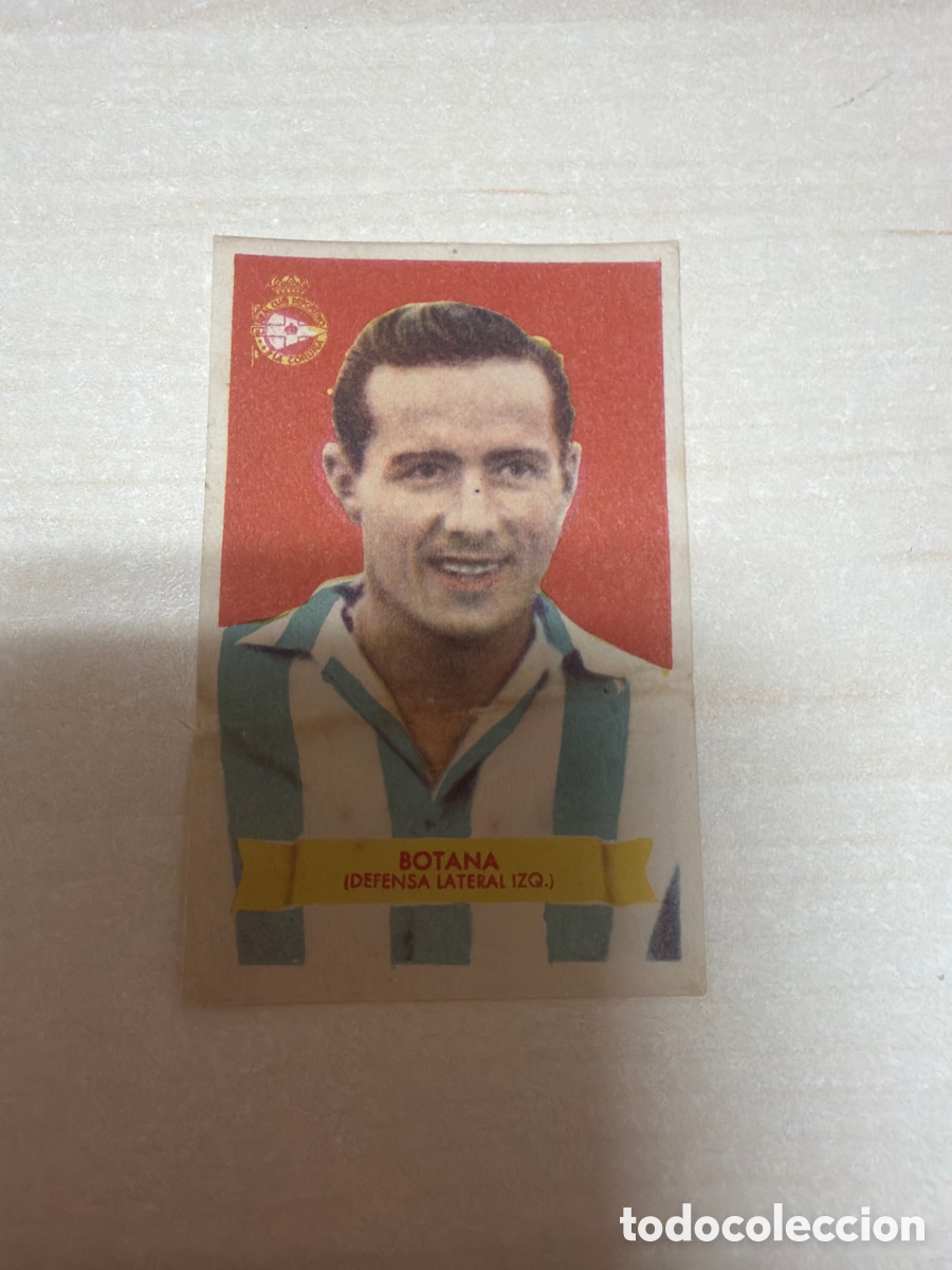Coleccionismo cromos antiguos: F&uacute;tbol Bruguera 1949, Botana, R. C. Deportivo de La Coru&ntilde;a.