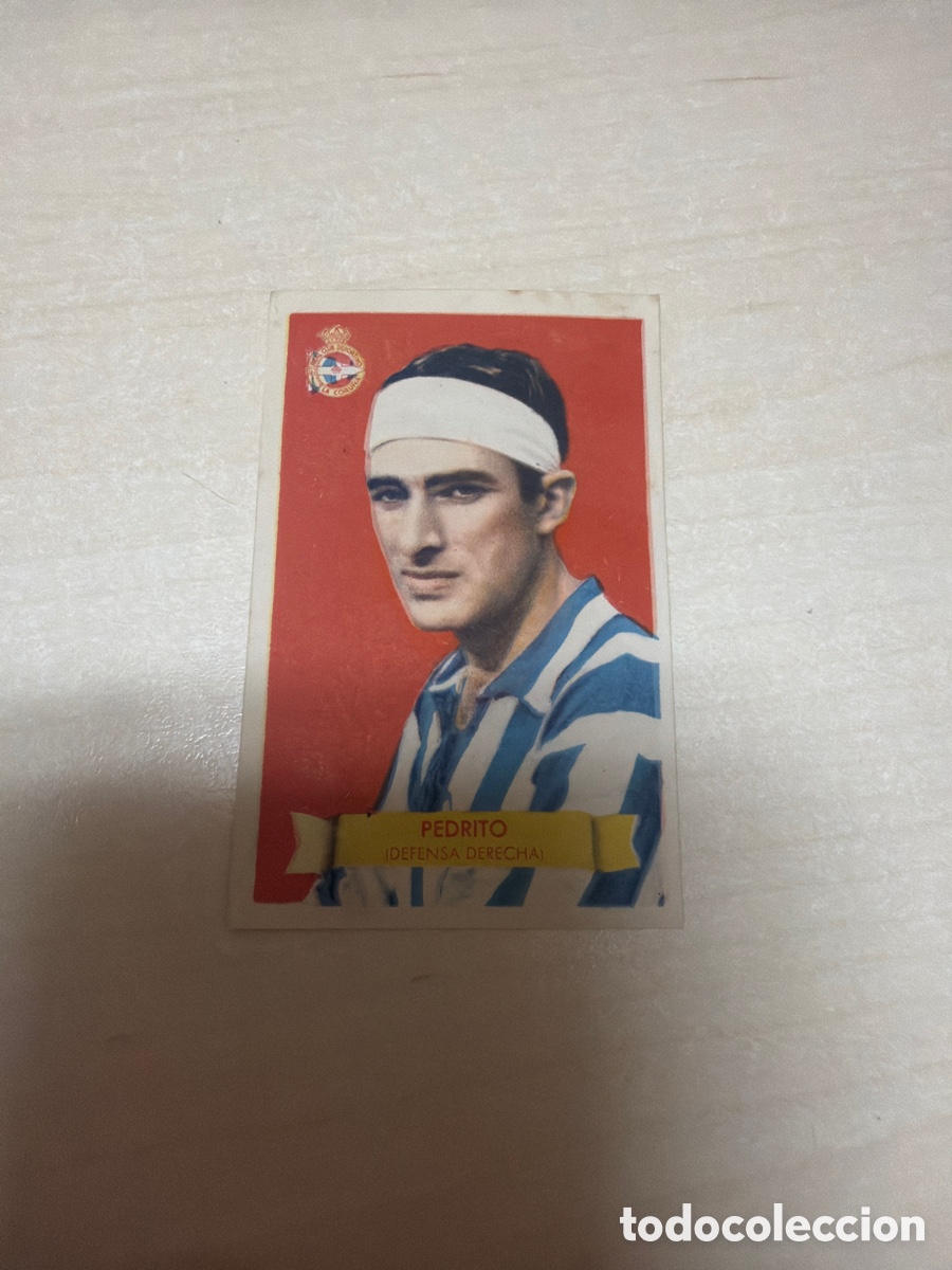 Coleccionismo cromos antiguos: F&uacute;tbol Bruguera 1949, Pedrito, R. C. Deportivo de La Coru&ntilde;a.