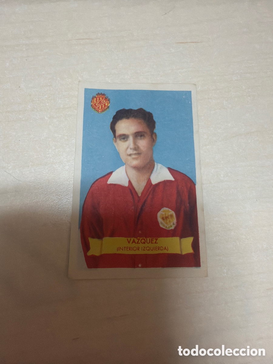 Coleccionismo cromos antiguos: F&uacute;tbol Bruguera 1949, Vazquez, Club Gimn&agrave;stic de Tarragona.