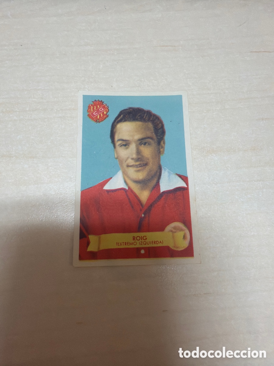 Coleccionismo cromos antiguos: F&uacute;tbol Bruguera 1949, Roig, Club Gimn&agrave;stic de Tarragona.