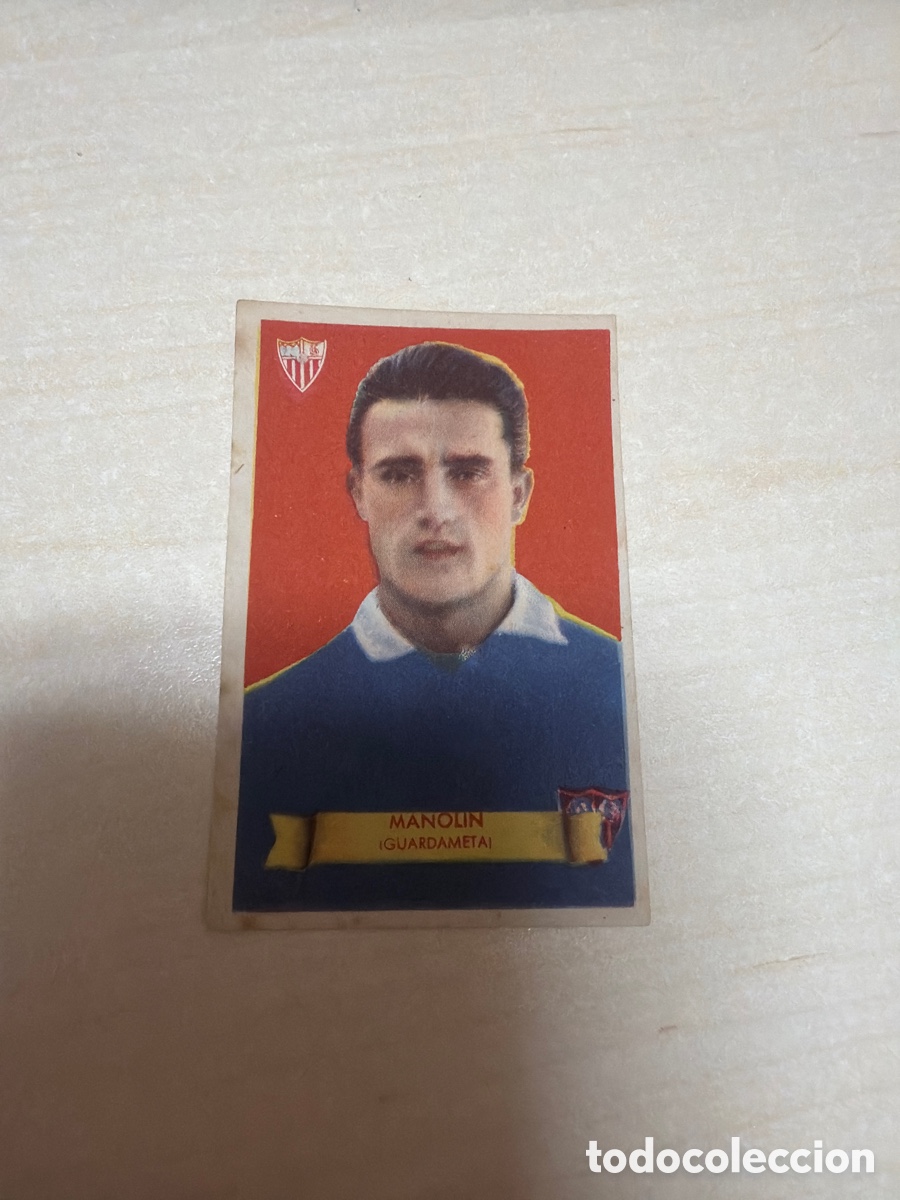 Coleccionismo cromos antiguos: F&uacute;tbol Bruguera 1949, Manolin, Sevilla F. C.
