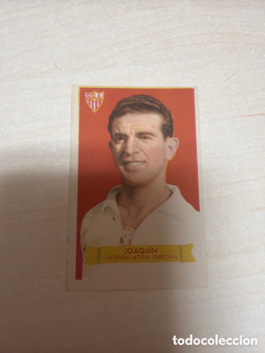 Coleccionismo cromos antiguos: F&uacute;tbol Bruguera 1949, Joaqu&iacute;n, Sevilla F. C.