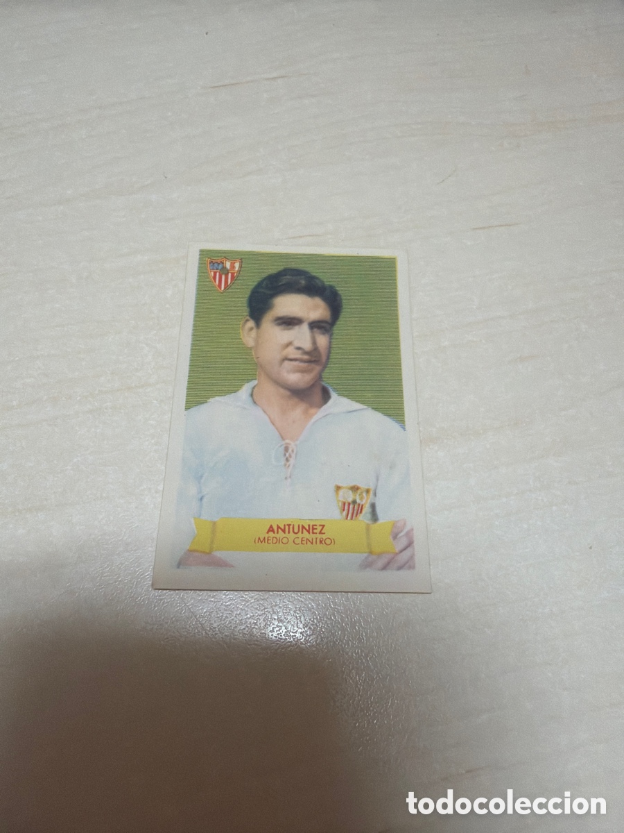 Coleccionismo cromos antiguos: F&uacute;tbol Bruguera 1949, Antunez, Sevilla F. C.