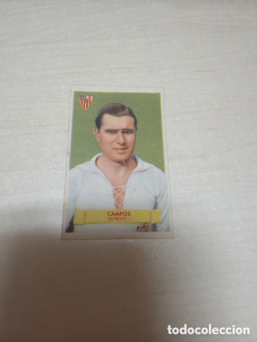 Coleccionismo cromos antiguos: F&uacute;tbol Bruguera 1949, Campos, Sevilla F. C.