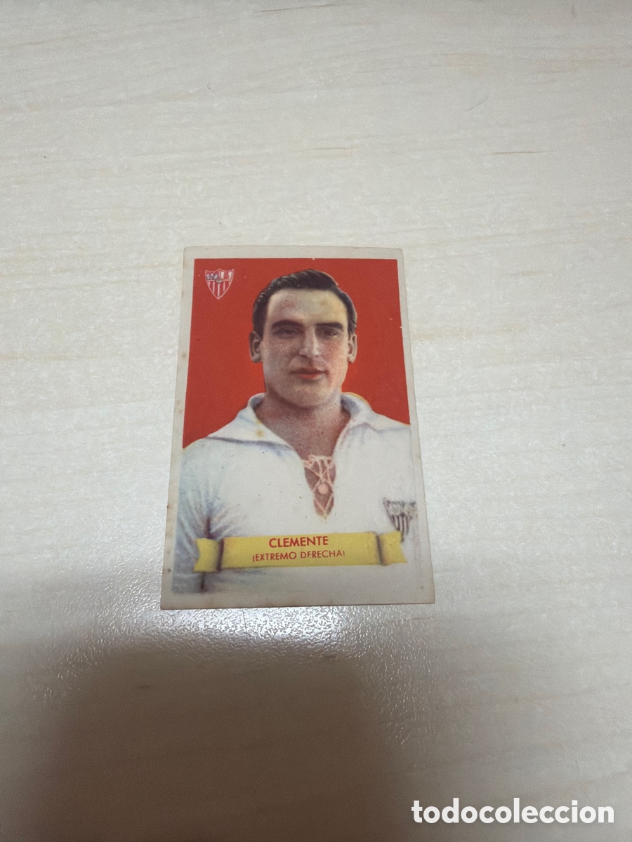 Coleccionismo cromos antiguos: F&uacute;tbol Bruguera 1949, Clemente, Sevilla F. C.