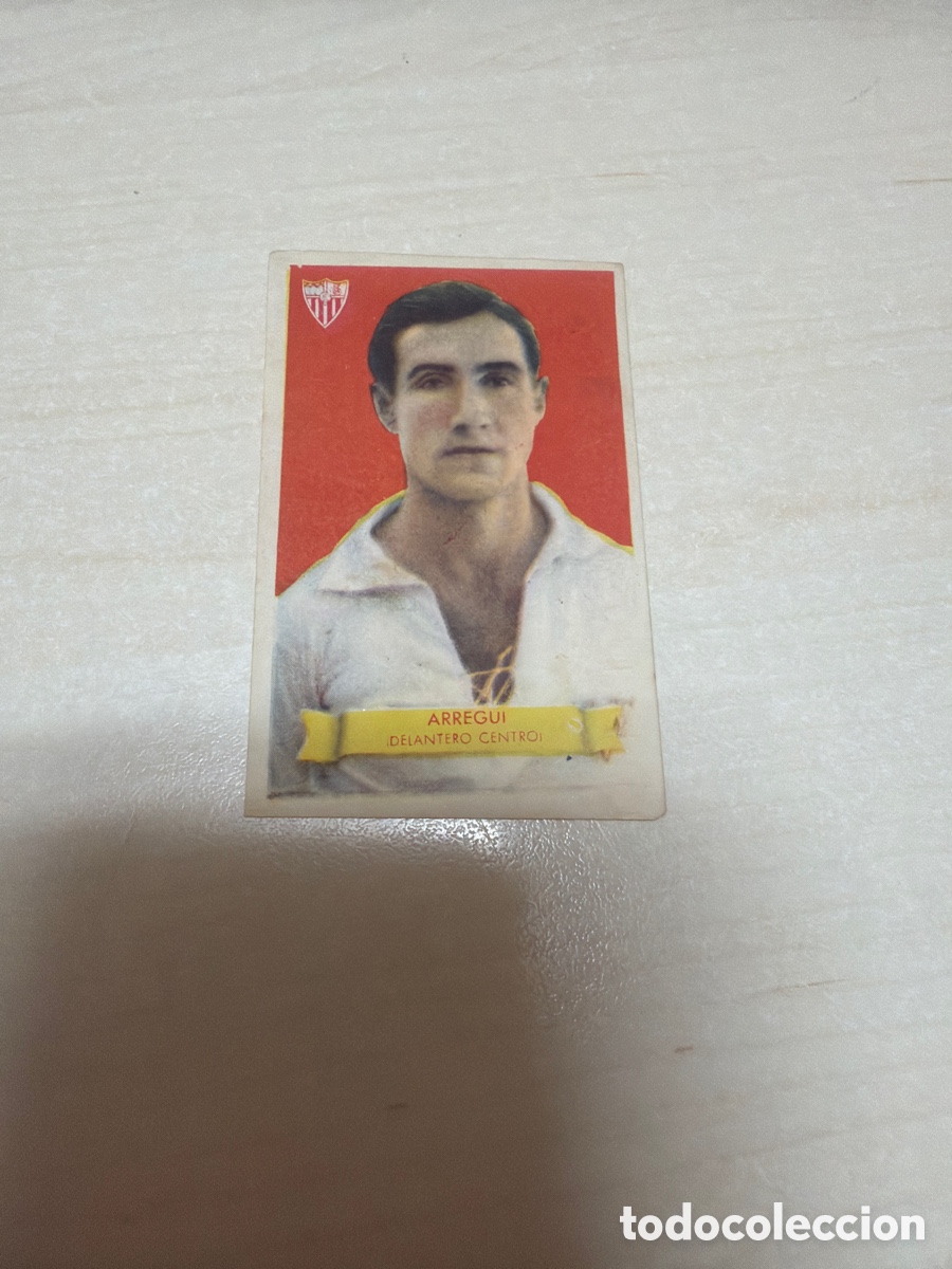 Coleccionismo cromos antiguos: F&uacute;tbol Bruguera 1949, Arregui, Sevilla F. C.