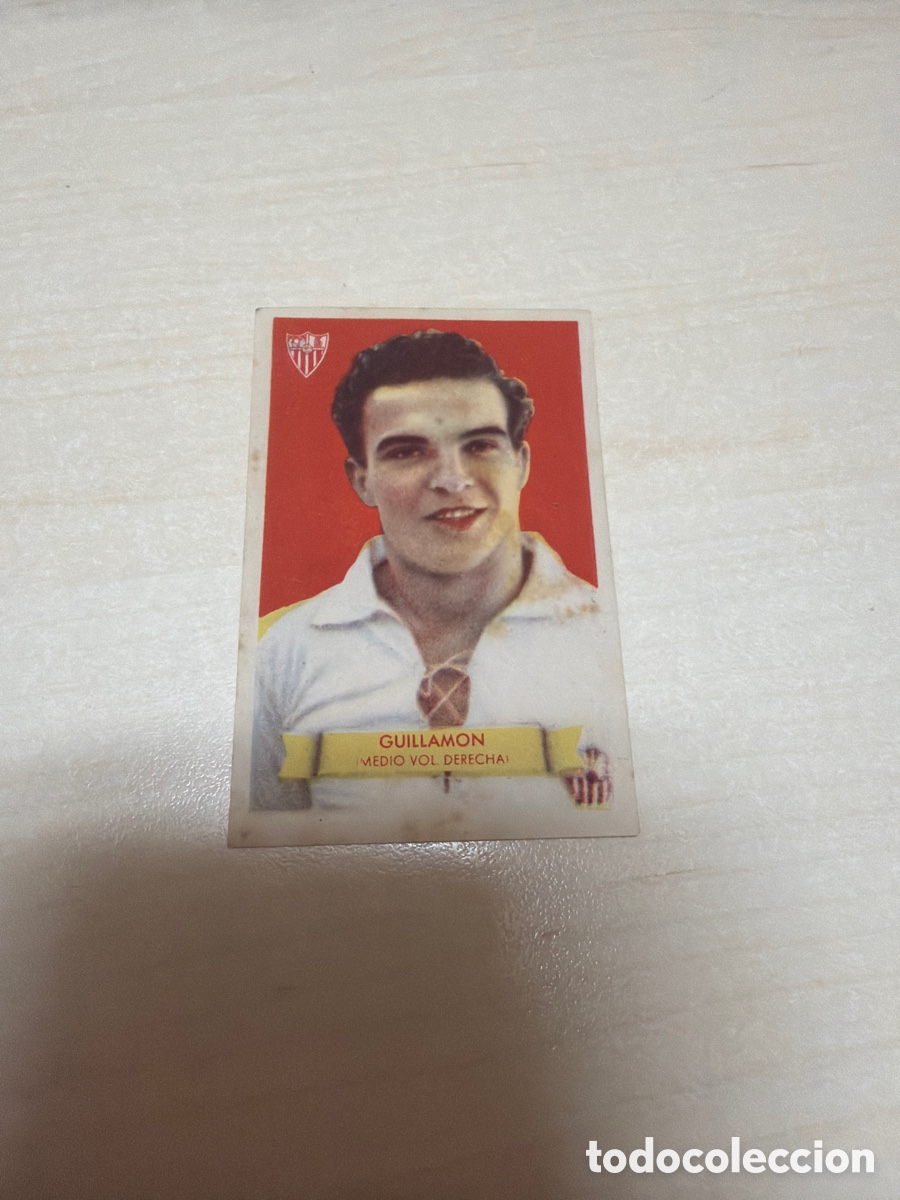 Coleccionismo cromos antiguos: F&uacute;tbol Bruguera 1949, Guillamon, Sevilla F. C.