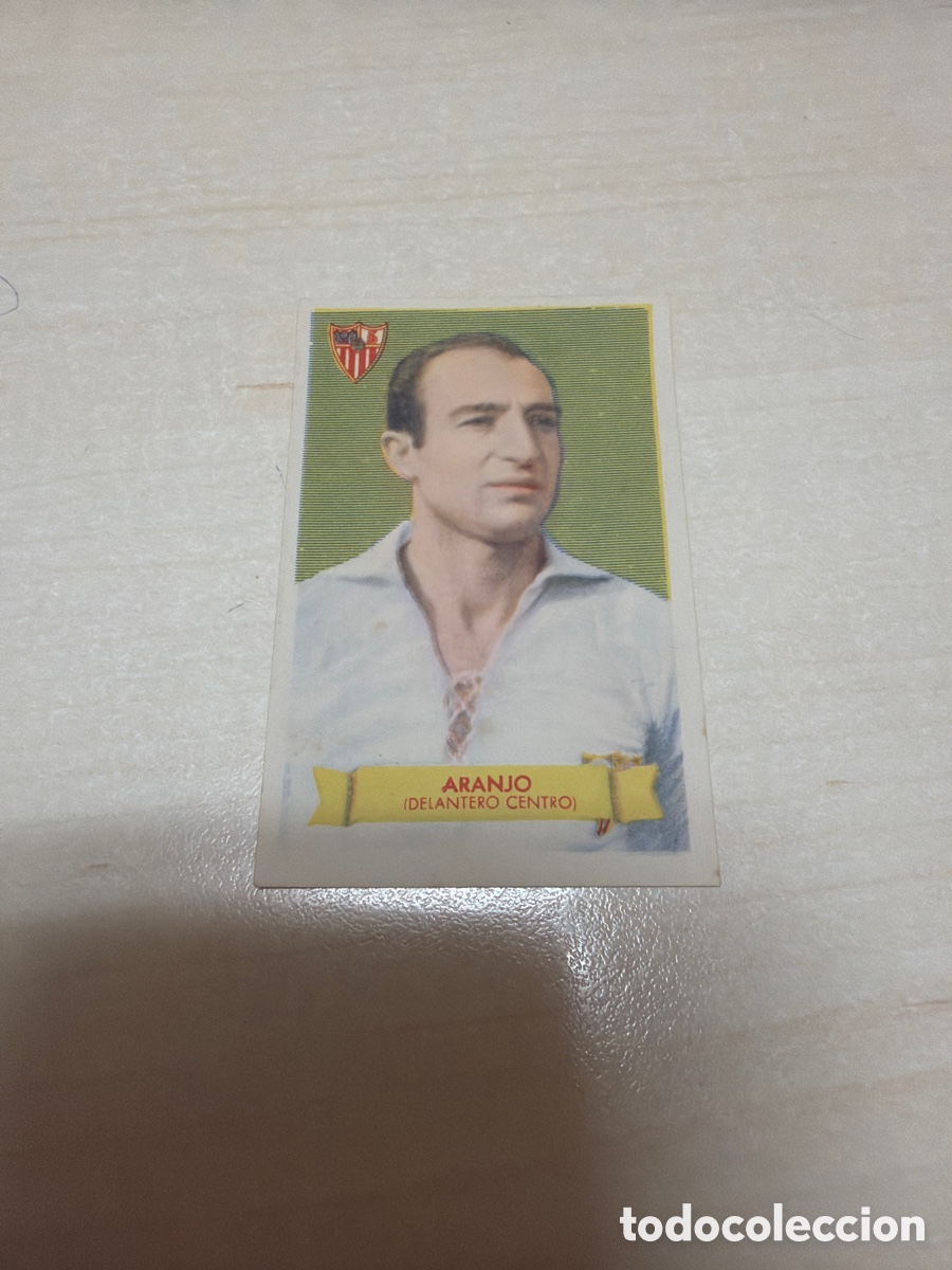 Coleccionismo cromos antiguos: F&uacute;tbol Bruguera 1949, Aranjo, Sevilla F. C.