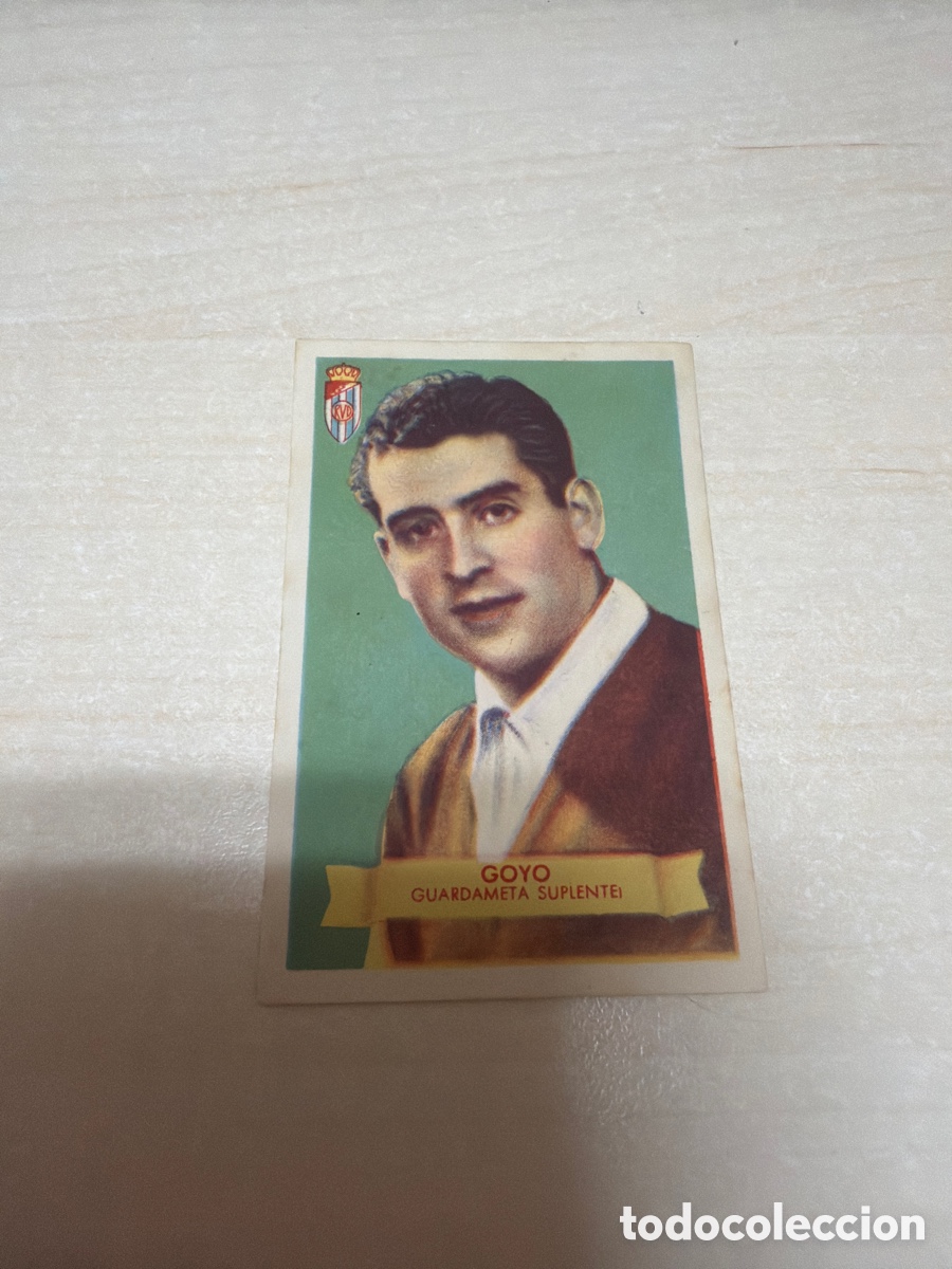 Coleccionismo cromos antiguos: F&uacute;tbol Bruguera 1949, Goyo, Real Valladolid Deportivo.