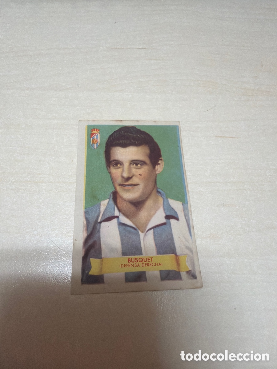 Coleccionismo cromos antiguos: F&uacute;tbol Bruguera 1949, Busquet, Real Valladolid Deportivo.