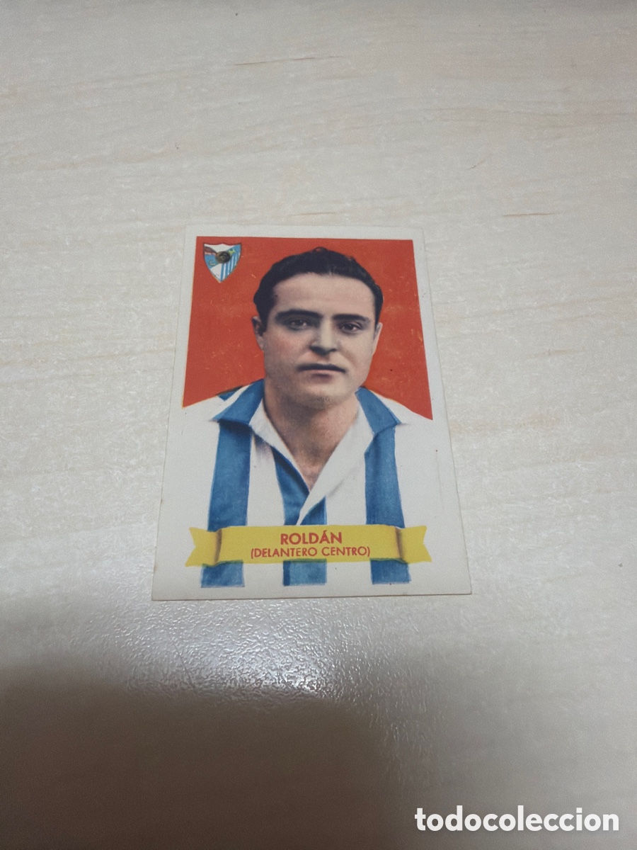 Coleccionismo cromos antiguos: F&uacute;tbol Bruguera 1949, Rold&aacute;n, C. D. M&aacute;laga.