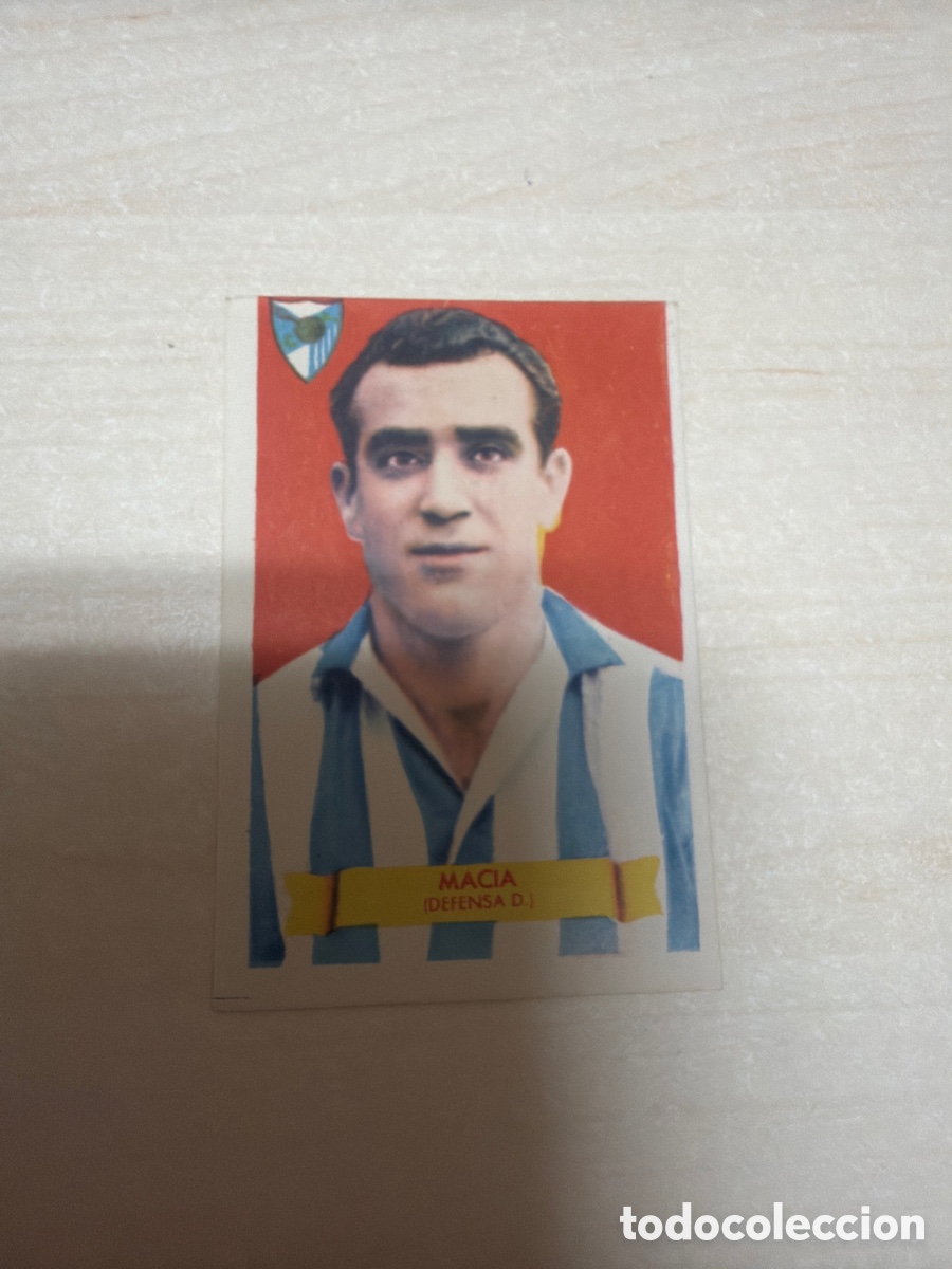Coleccionismo cromos antiguos: F&uacute;tbol Bruguera 1949, Macia, C. D. M&aacute;laga.