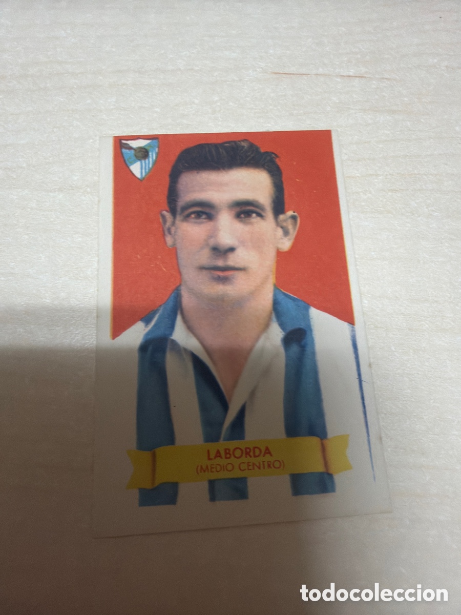 Coleccionismo cromos antiguos: F&uacute;tbol Bruguera, Laborda, C. D. M&aacute;laga.