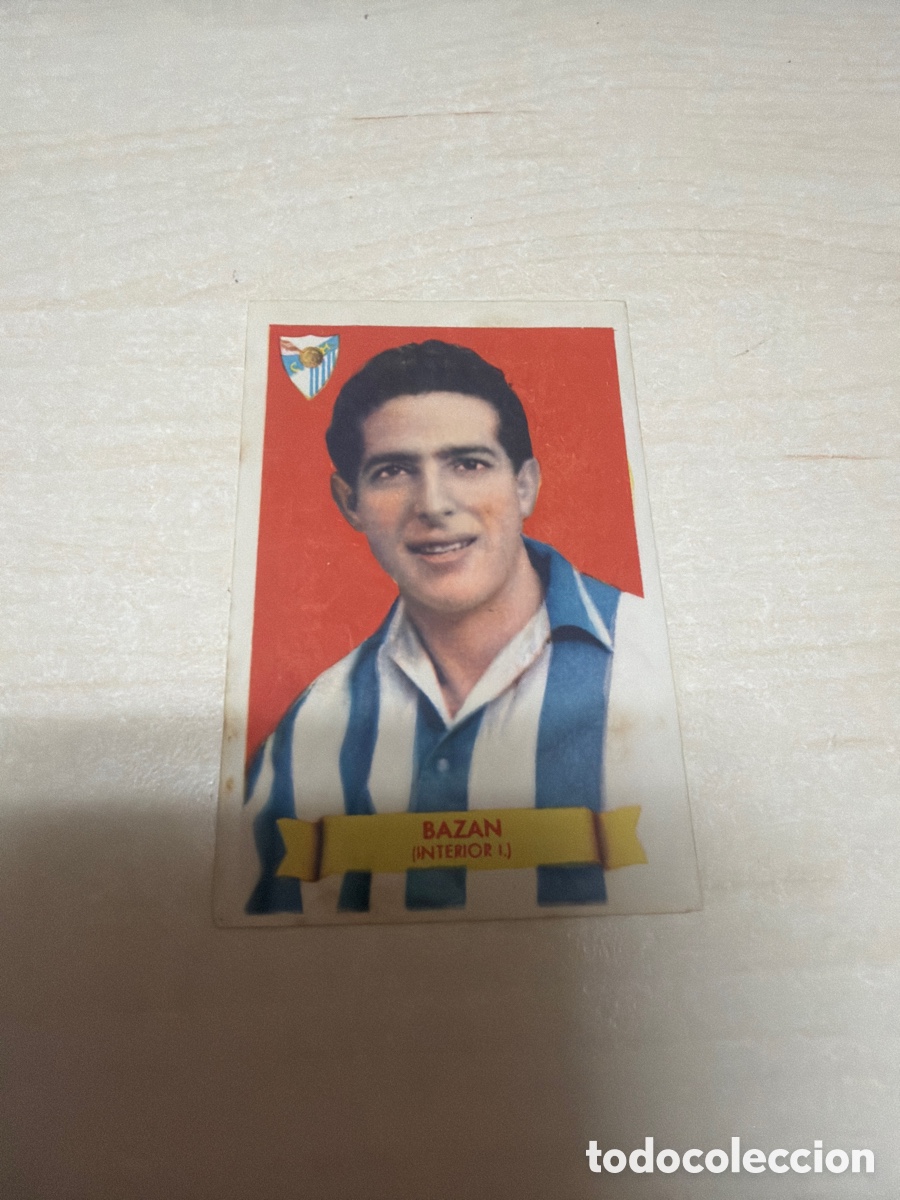 Coleccionismo cromos antiguos: F&uacute;tbol Bruguera 1949, Bazan, C. D. M&aacute;laga.
