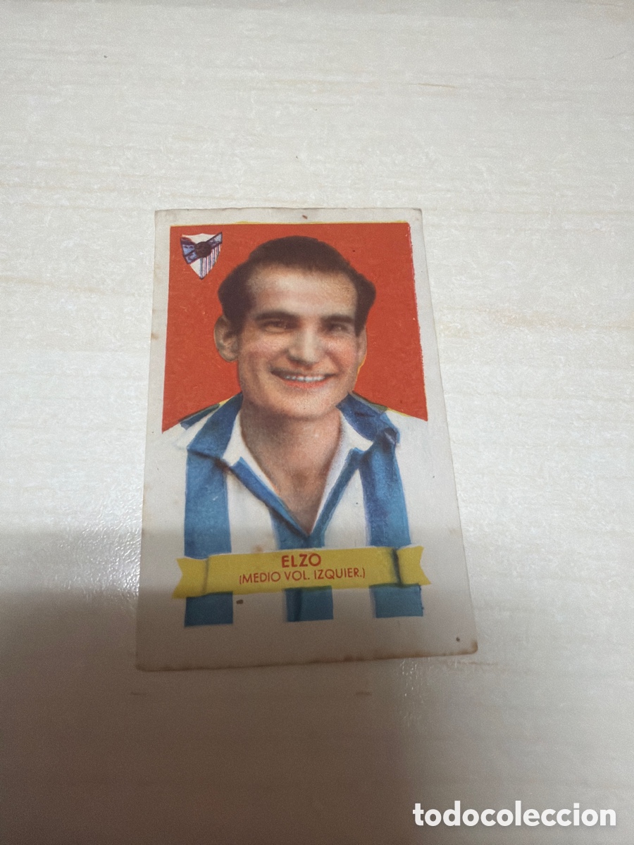 Coleccionismo cromos antiguos: F&uacute;tbol Bruguera 1949, Elzo, M&aacute;laga C. D.
