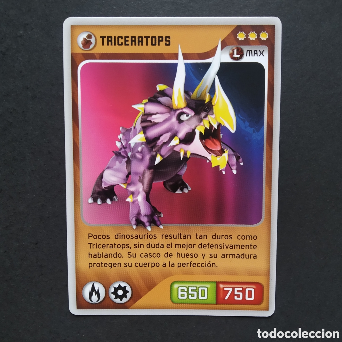 Coleccionismo cromos antiguos: CROMO - N&ordm; 301 - TRICERATOPS - INVIZIMALS, DESAFIOS OCULTOS - PANINI - A&Ntilde;O 2013