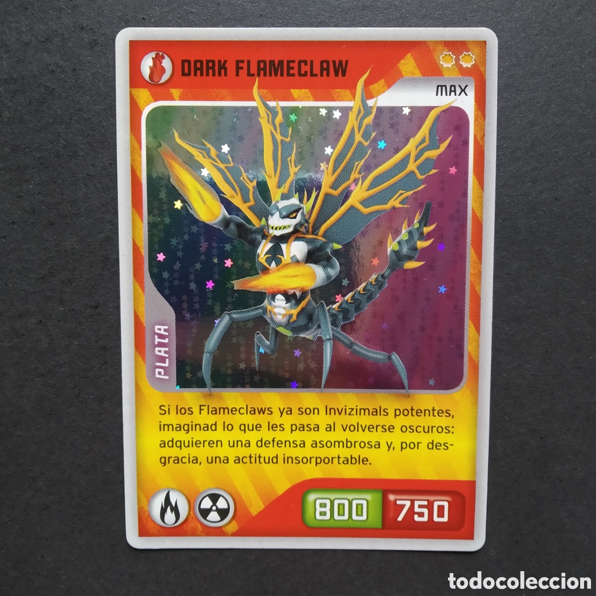 Coleccionismo cromos antiguos: CROMO - N&ordm; 307 - DARK FLAMECLAW - INVIZIMALS, DESAFIOS OCULTOS - PANINI - A&Ntilde;O 2013