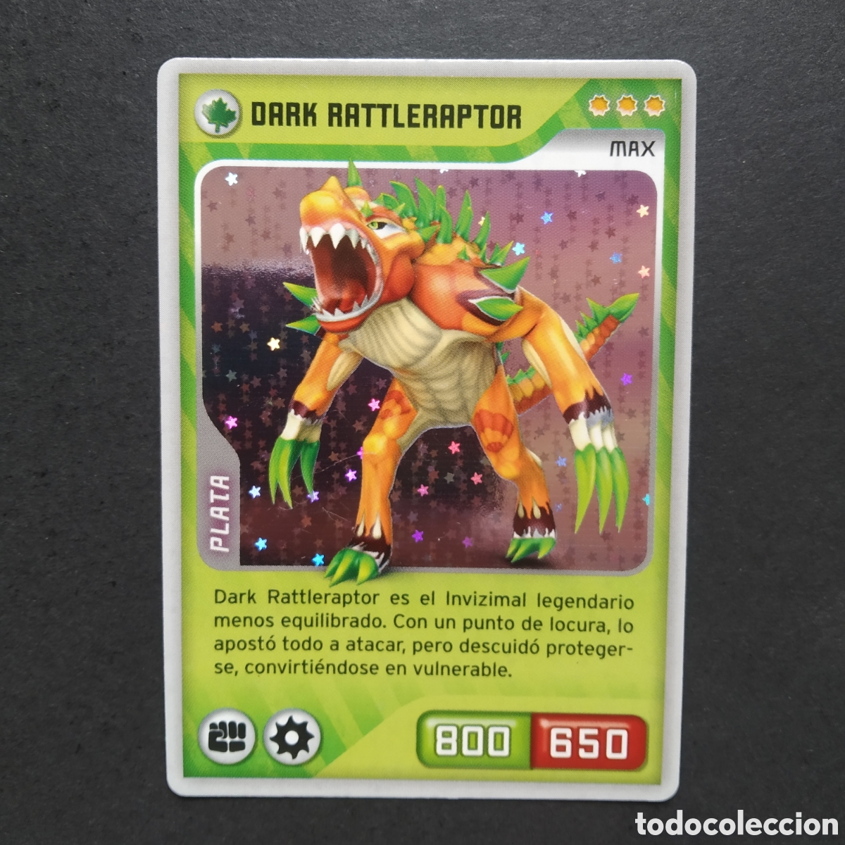 Coleccionismo cromos antiguos: CROMO - N&ordm; 313 - DARK RATTLERAPTOR - INVIZIMALS, DESAFIOS OCULTOS - PANINI - A&Ntilde;O 2013