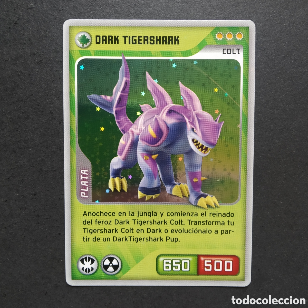 Coleccionismo cromos antiguos: CROMO - N&ordm; 315 - DARK TIGERSHARK - INVIZIMALS, DESAFIOS OCULTOS - PANINI - A&Ntilde;O 2013