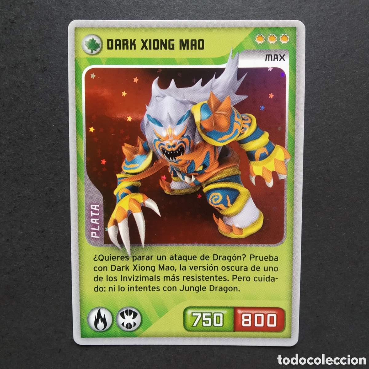 Coleccionismo cromos antiguos: CROMO - N&ordm; 317 - DARK XIONG MAO - INVIZIMALS, DESAFIOS OCULTOS - PANINI - A&Ntilde;O 2013