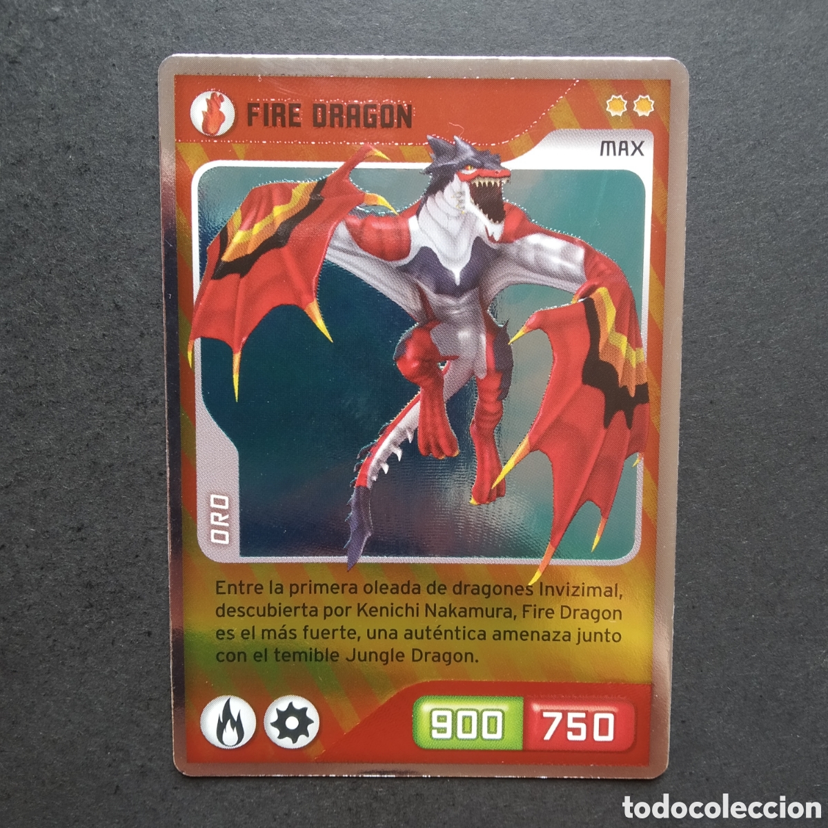 Coleccionismo cromos antiguos: CROMO - N&ordm; 322 - FIRE DRAGON - INVIZIMALS, DESAFIOS OCULTOS - PANINI - A&Ntilde;O 2013
