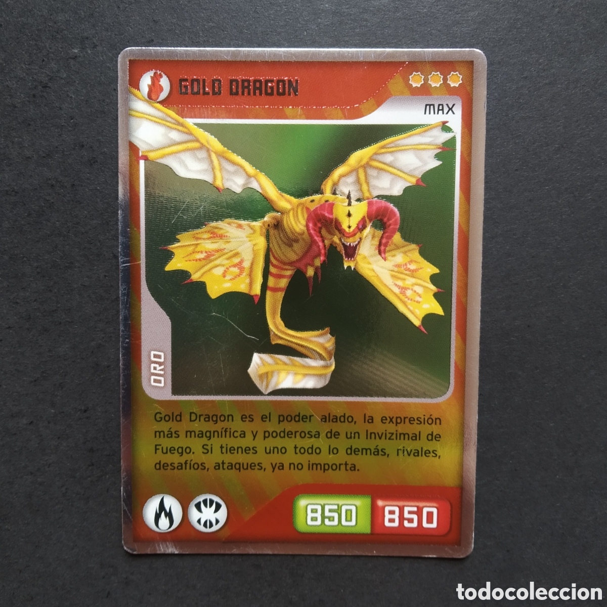Coleccionismo cromos antiguos: CROMO - N&ordm; 323 - GOLD DRAGON - INVIZIMALS, DESAFIOS OCULTOS - PANINI - A&Ntilde;O 2013