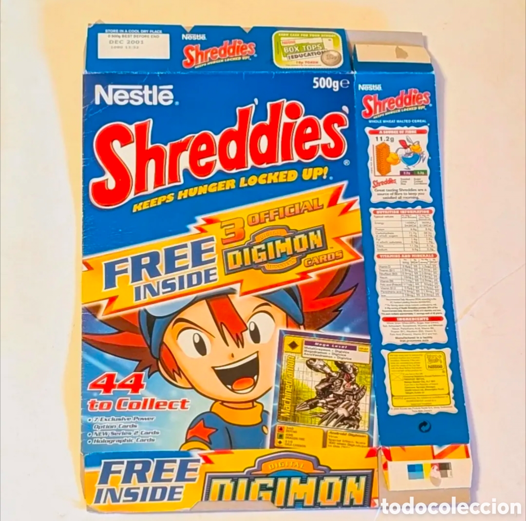 Coleccionismo cromos antiguos: Caja cereales cromos cards Digimon. Pok&eacute;mon. Nestl&eacute;. &iexcl;Muy Rara!!