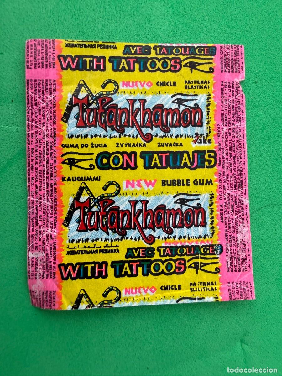 Coleccionismo cromos antiguos: Envoltorio chicle Jake - Tutankhamon - Espa&ntilde;a
