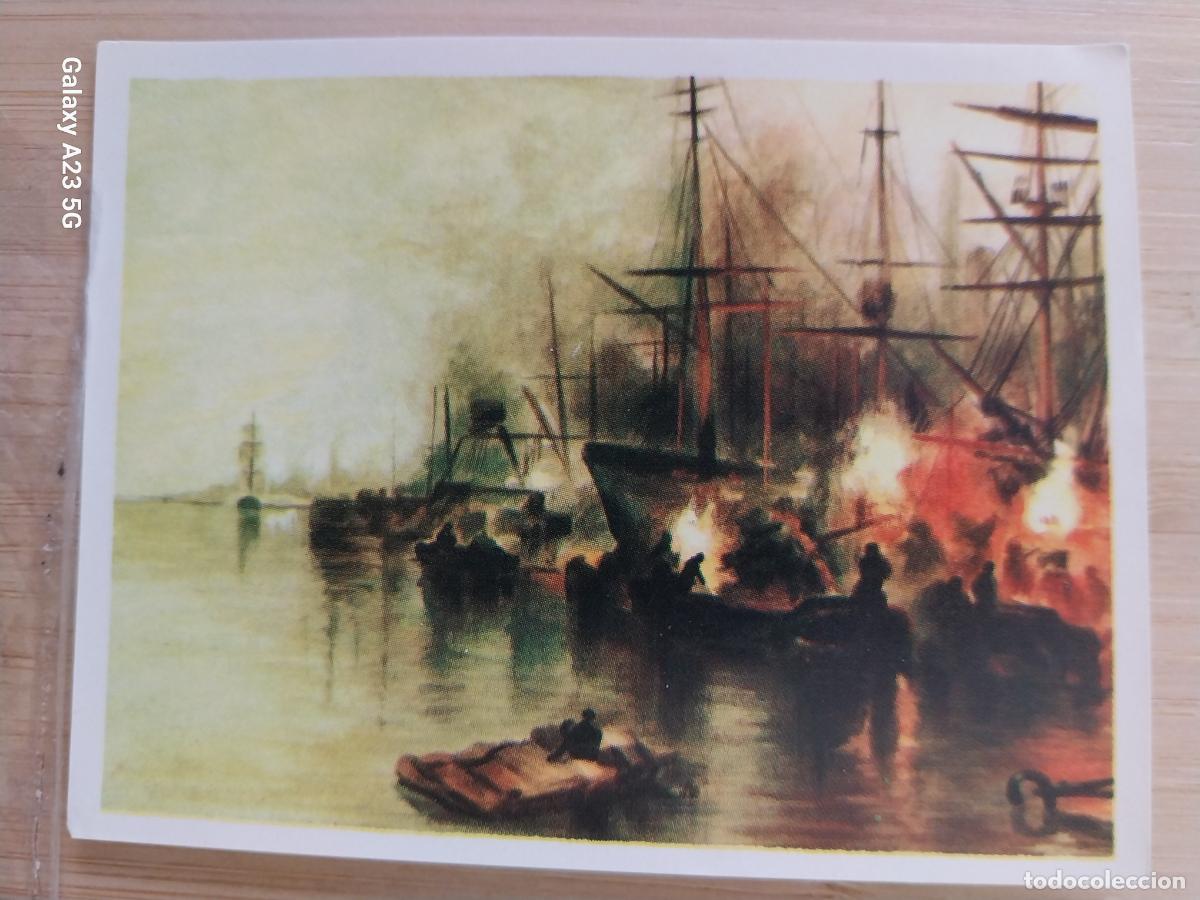 Coleccionismo cromos antiguos: TURNER HOMBRES DESCARGAN CARBON CLARO LUNA ** ED MAGA ARTE A&Ntilde;O 1971 CROMO 232 SIN PEGAR NUNCA