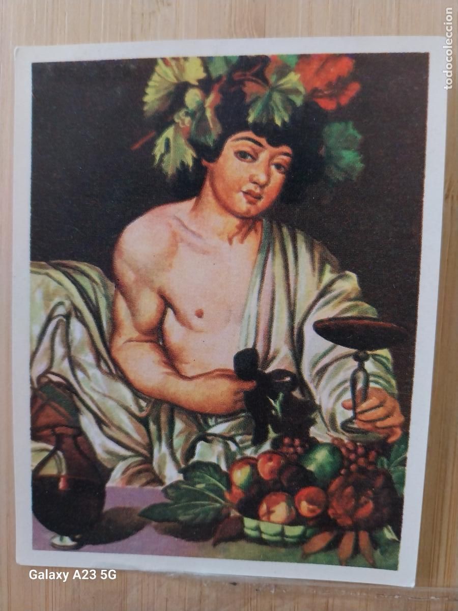 Colecionismo Cromos antigos: CARAVAGGIO BACO ADOLESCENTE ** ED MAGA ARTE A&Ntilde;O 1971 CROMO 152 *** SIN PEGAR NUNCA