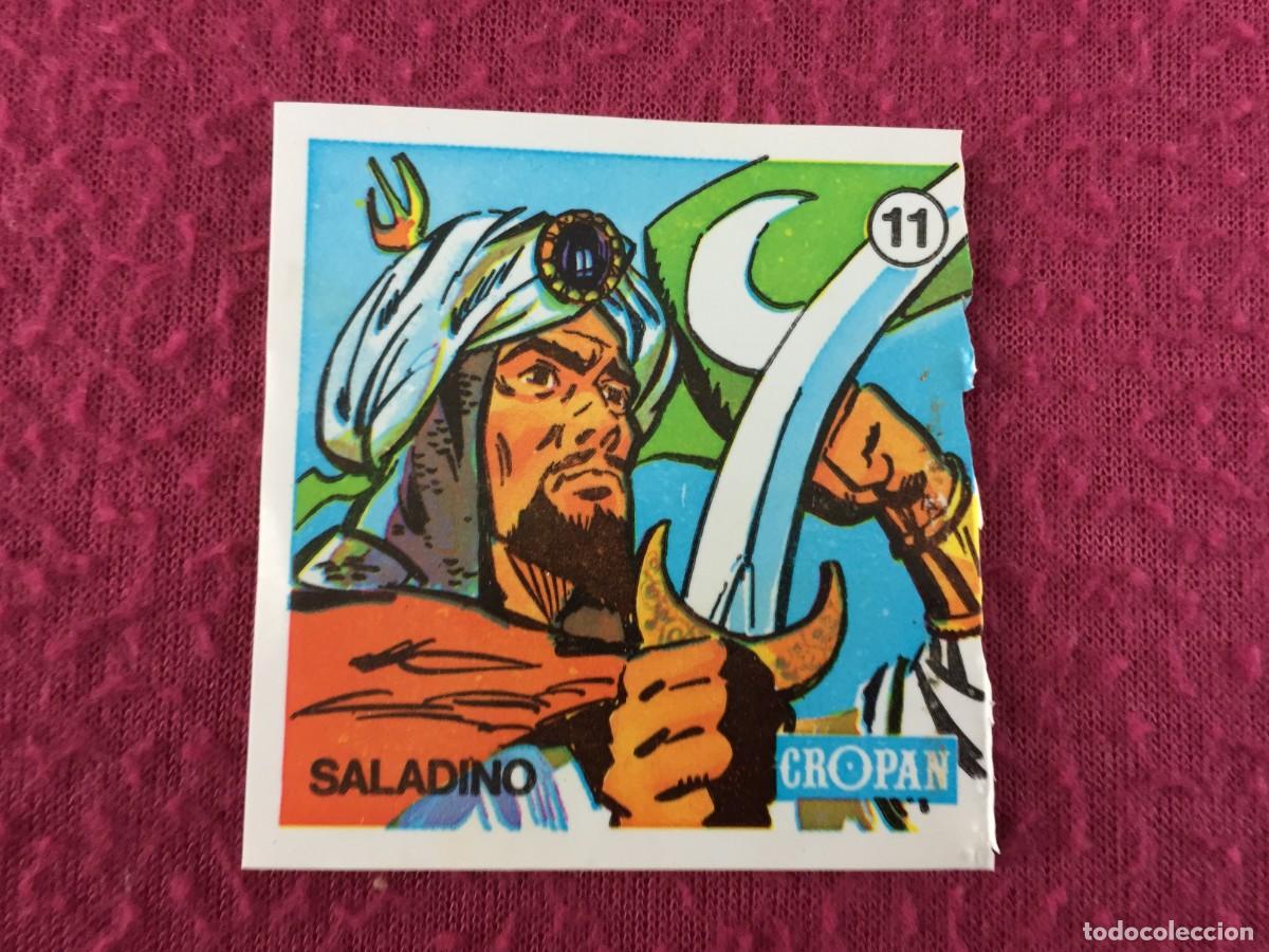 Coleccionismo cromos antiguos: Cromo Pl&aacute;stico CROPAN N&ordm; 11 SALADINO Album Tocadiscos TE HABLAN LOS GRANDES GUERREROS A&ntilde;os 70
