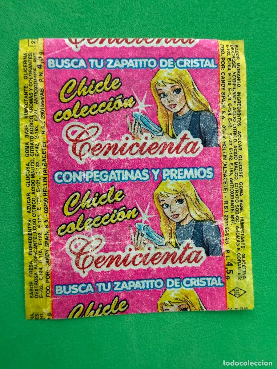 Coleccionismo cromos antiguos: Envoltorio chicle Cenicienta de Candy Espa&ntilde;a - fresa - tipo Dunkin