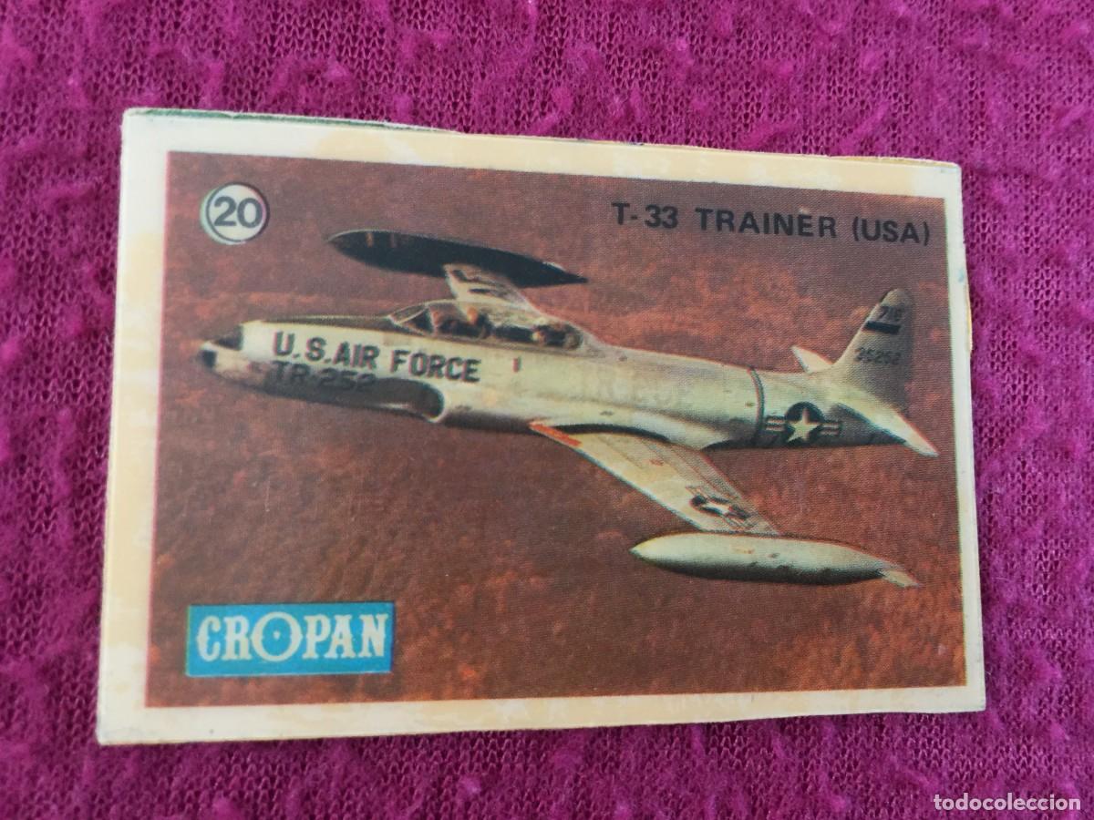 Coleccionismo cromos antiguos: CROMO PASTELITOS CROPAN - AVIONES DE COMBATE N&Uacute;MERO 20 - TRAINER T-33